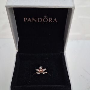 Pandora Rose Gold and Silver Floral Daisy Ring